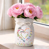 Personalisierte Blumenvase mit Seil – Muttertagsgeschenk für Mama, Oma – Diese Mama ist die Beste