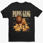 Personalisiertes Unisex-T-Shirt – Geschenk für Opa, Papa – Die Gang von Papa