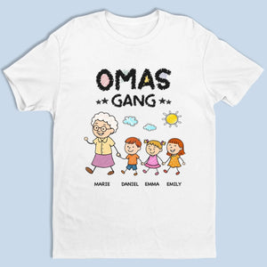 Personalisiertes Unisex-T-Shirt – Geschenk für Opa, Oma – Die Gang von Opa