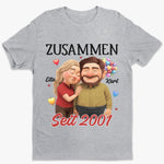 Personalisiertes Unisex-T-Shirt – Geschenk Für Paar – Für Immer Zusammen