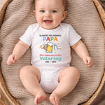 Personalisierte Babybody – Geschenk zum ersten Vatertag – Du bist ein großartiger Papa
