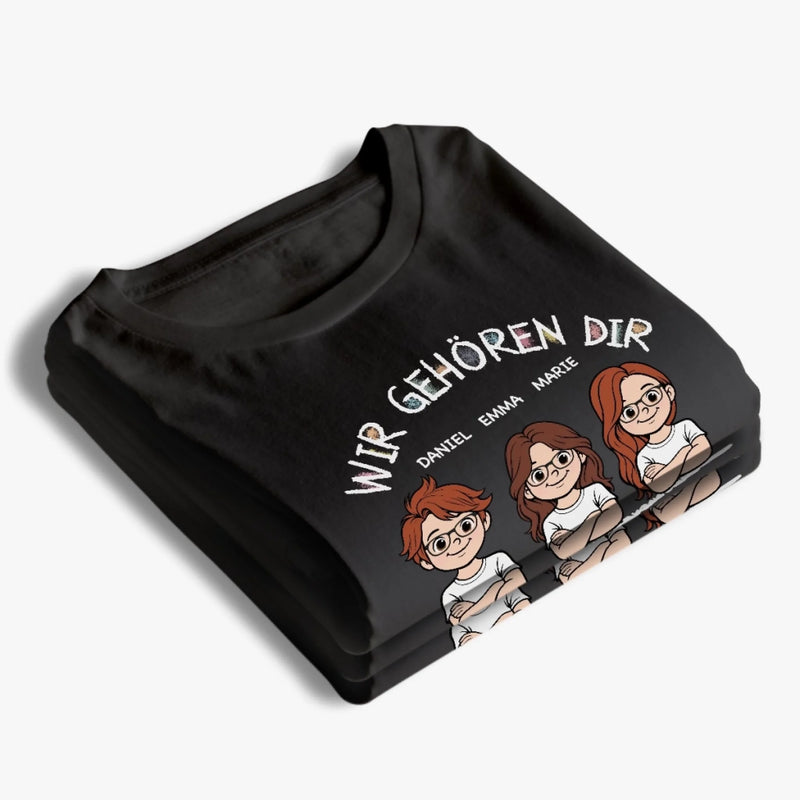 Personalisiertes Unisex-T-Shirt – Geschenk für Papa, Mama – Keine Rückgabe oder Rückerstattung