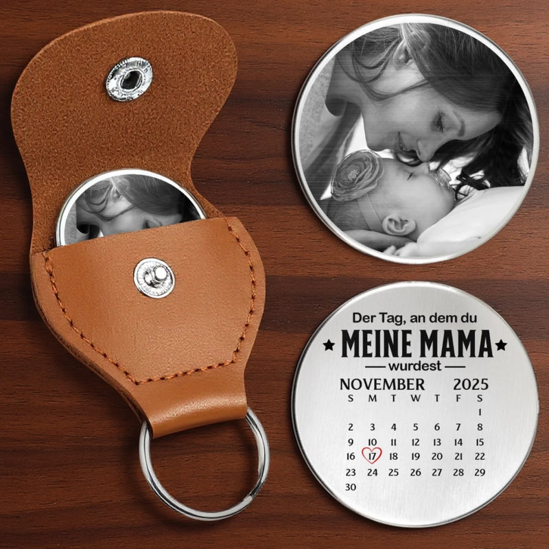 Personalisierter Taschenknuddler mit Foto – Geschenke Für Neue Mama & Papa – Seit dem Tag bist du meine Mama