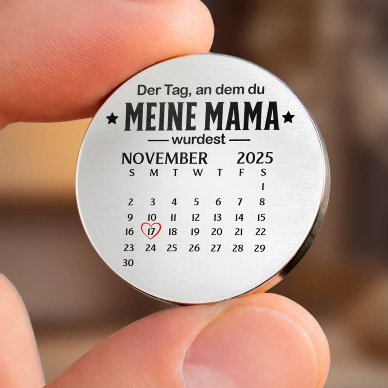 Personalisierter Taschenknuddler mit Foto – Geschenke Für Neue Mama & Papa – Seit dem Tag bist du meine Mama