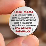 Personalisierter Taschenknuddler mit Foto – Muttertagsgeschenke Für Neue Mama – Bald in deinen Armen