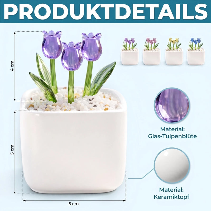 Personalisierte ewige Tulpen im Glas – Geschenk für Tochter – So stolz auf dich als Mama