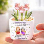 Personalisierte ewige Tulpen im Glas – Geschenk für Tochter – So stolz auf dich als Mama