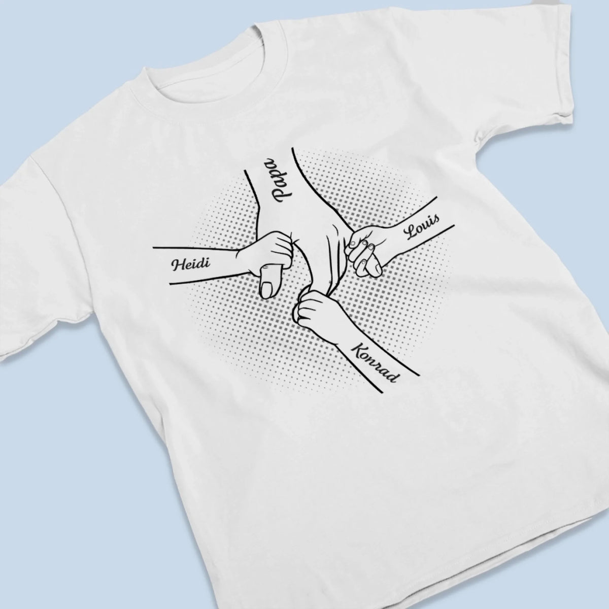 Personalisiertes Unisex-T-Shirt – Geschenk für Papa, Opa – Opa ist unser bester Freund