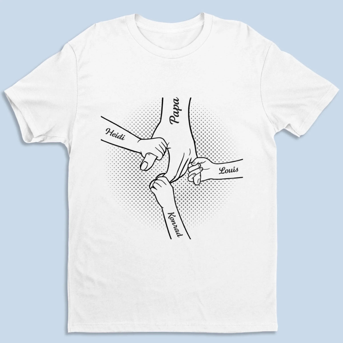 Personalisiertes Unisex-T-Shirt – Geschenk für Papa, Opa – Opa ist unser bester Freund