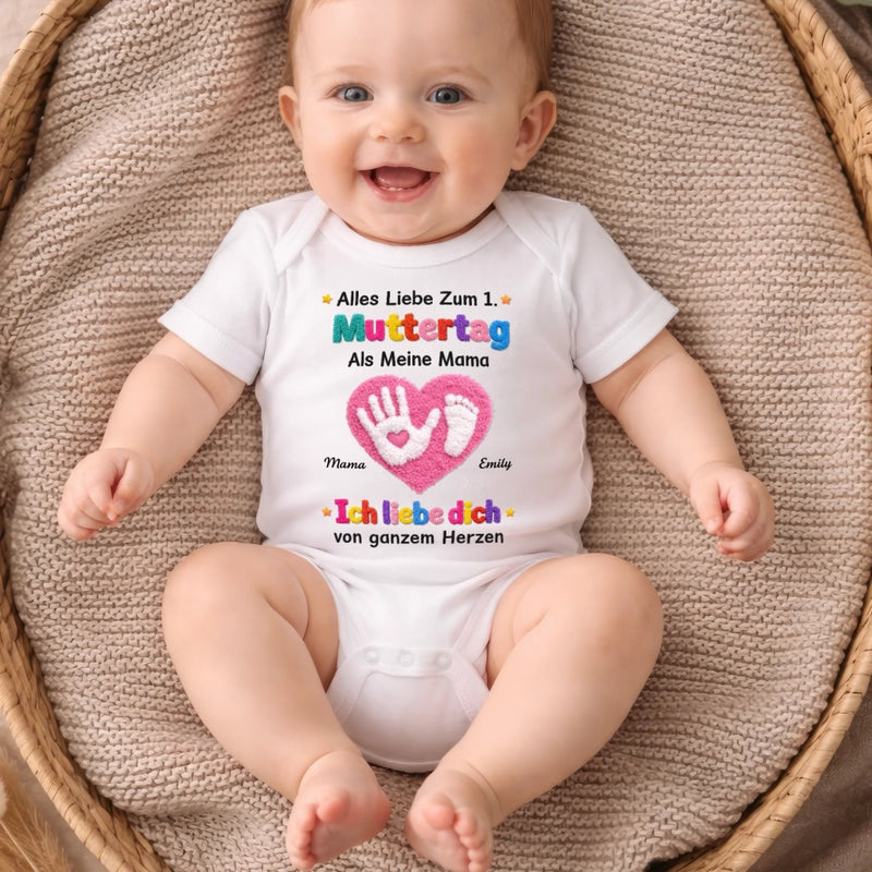 Personalisierte Babybody – Muttertagsgeschenke Für Neue Mama –  Alles Liebe Zum 1