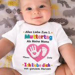Personalisierte Babybody – Muttertagsgeschenke Für Neue Mama –  Alles Liebe Zum 1