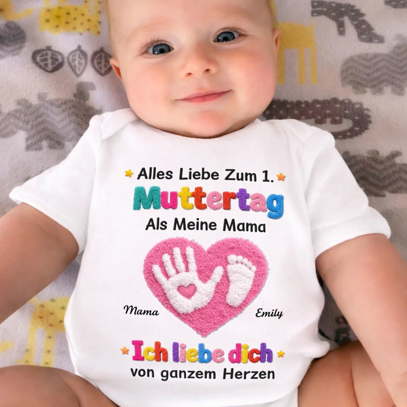 Personalisierte Babybody – Muttertagsgeschenke Für Neue Mama –  Alles Liebe Zum 1