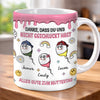 Personalisierte Tasse mit 3D-Effekt – Muttertagsgeschenk, Lustige Geschenke für Mama – Danke, Dass Wir Da Sind