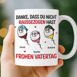 Personalisierte Tasse mit 3D-Effekt – Vatertagsgeschenke, Lustige Geschenke für Papa – Alles Begann Mit Dir