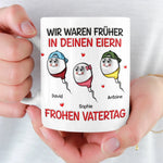 Personalisierte Tasse mit 3D-Effekt – Vatertagsgeschenke, Lustige Geschenke für Papa – Wir Haben Bei Dir Angefangen
