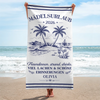 Personalisiertes Strandtuch – Geschenk für Freundinnen & Schwestern – Sommer Vibes den ganzen Tag