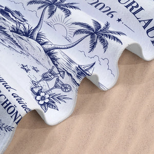 Personalisiertes Strandtuch – Geschenk für Freundinnen & Schwestern – Sommer Vibes den ganzen Tag