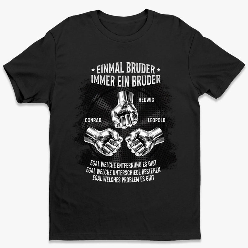 Personalisiertes Unisex-T-Shirt – Geschenk für Bruder – Mein Bruder, mein bester Freund