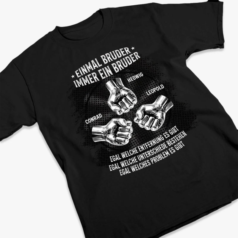 Personalisiertes Unisex-T-Shirt – Geschenk für Bruder – Mein Bruder, mein bester Freund