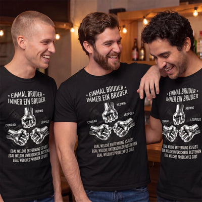 Personalisiertes Unisex-T-Shirt – Geschenk für Bruder – Mein Bruder, mein bester Freund