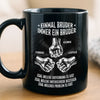 Personalisierte Schwarzer Tasse – Geschenk für Bruder – Du hast den besten Bruder