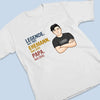 Personalisiertes Unisex-T-Shirt – Geschenke für Papa, Opa – Mein Papa ist eine Legende