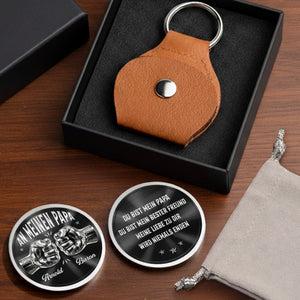 Personalisierter Taschenknuddler – Geschenk Für Papa, Opa – Unsere Liebe endet nie