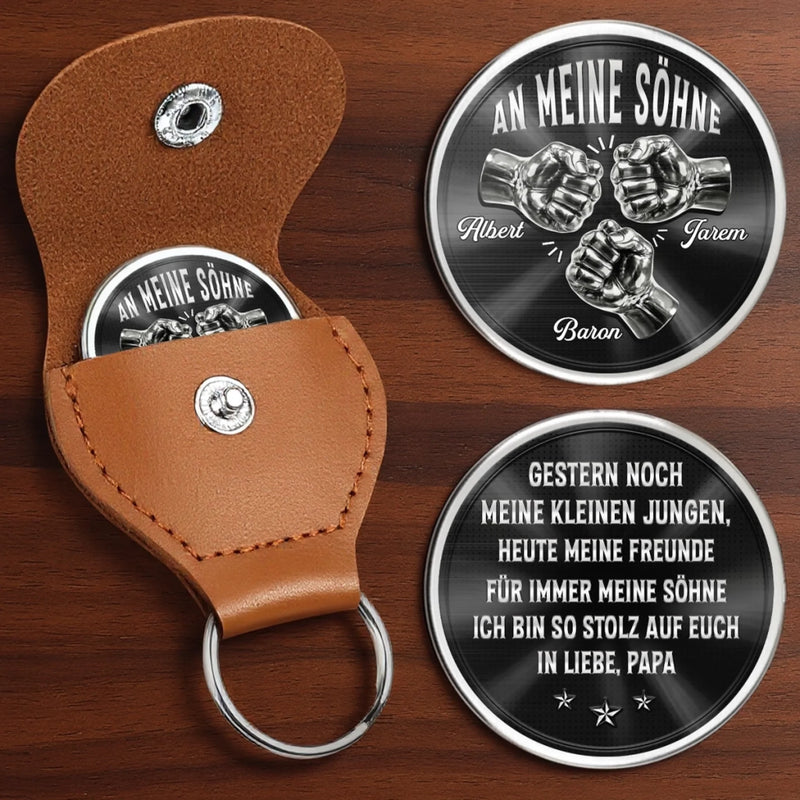 Personalisierter Taschenknuddler – Geschenk Für Sohn – Ich Bin So Stolz Auf Euch