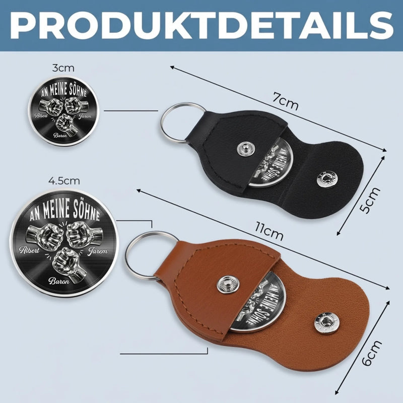 Personalisierter Taschenknuddler – Geschenk Für Sohn – Ich Bin So Stolz Auf Euch
