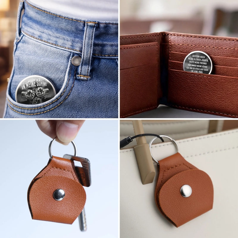 Personalisierter Taschenknuddler – Geschenk Für Sohn – Ich Bin So Stolz Auf Euch