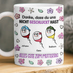 Personalisierte Tasse mit 3D-Effekt – Muttertagsgeschenk, Lustiges Geschenk für Mama – Ohne mich läuft nichts