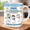 Personalisierte Tasse mit 3D-Effekt – Vatertagsgeschenke, Lustige Geschenke für Papa – Ohne Mich Nichts Los