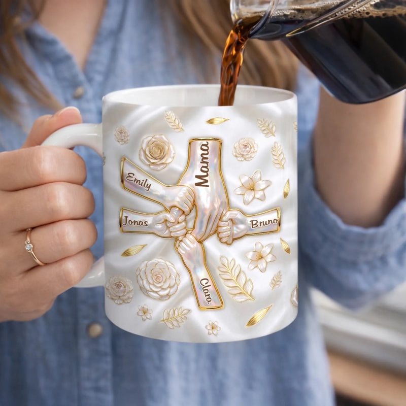 Personalisierte Tasse mit 3D-Effekt – Geschenk für Mama, Oma – Kleine Chefin Energie