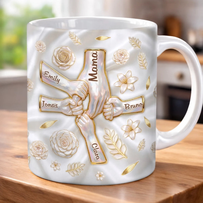 Personalisierte Tasse mit 3D-Effekt – Geschenk für Mama, Oma – Kleine Chefin Energie