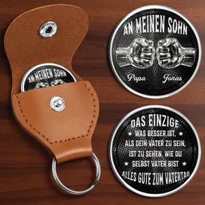 Personalisierter Taschenknuddler – Geschenk Für Sohn – Dich als Vater zu sehen