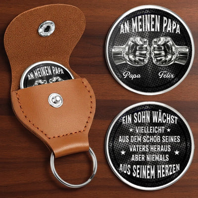Personalisierter Taschenknuddler – Geschenk Für Papa – Für immer im Herzen von Papa