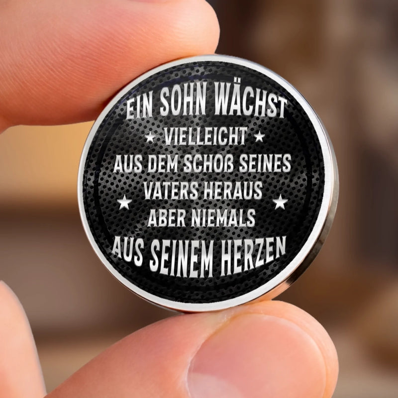 Personalisierter Taschenknuddler – Geschenk Für Papa – Für immer im Herzen von Papa
