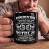 Personalisierte Schwarzer Tasse – Geschenk Für Sohn – Ich Bin So Stolz Auf Dich
