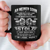 Personalisierte Schwarzer Tasse – Geschenk Für Sohn – Ich Bin So Stolz Auf Dich