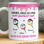 Personalisierte Tasse mit 3D-Effekt – Muttertagsgeschenk, Lustiges Geschenk für Mama – Danke fürs Leben