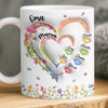 Personalisierte Tasse mit 3D-Effekt – Muttertagsgeschenk für Mama – Omas Garten voller Liebe