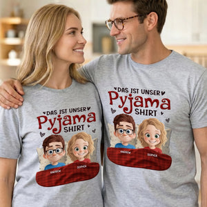 Personalisiertes Unisex-T-Shirt – Geschenk Für Paar – Das Ist Unser Pyjama-Shirt