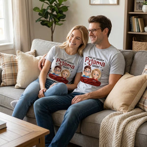 Personalisiertes Unisex-T-Shirt – Geschenk Für Paar – Das Ist Unser Pyjama-Shirt
