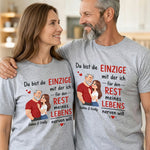 Personalisiertes Unisex-T-Shirt – Geschenk Für Paar – Der Eine für mein Leben