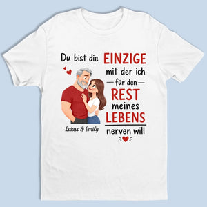 Personalisiertes Unisex-T-Shirt – Geschenk Für Paar – Der Eine für mein Leben