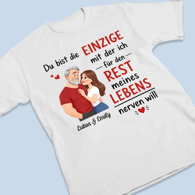 Personalisiertes Unisex-T-Shirt – Geschenk Für Paar – Der Eine für mein Leben