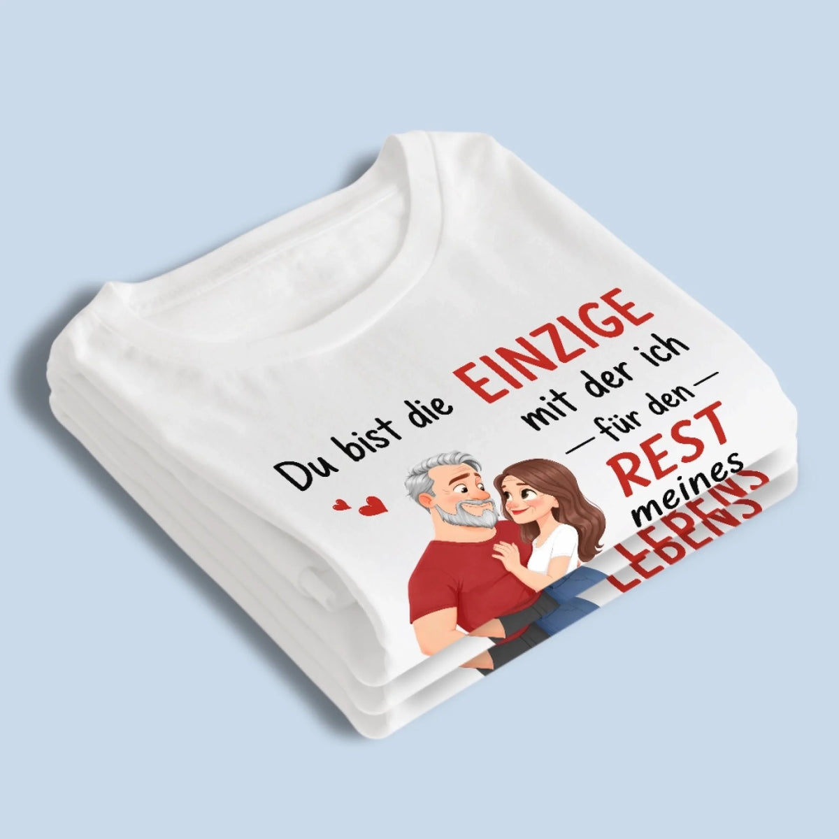 Personalisiertes Unisex-T-Shirt – Geschenk Für Paar – Der Eine für mein Leben
