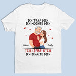 Personalisiertes Unisex-T-Shirt – Geschenk Für Paar – Ich Traf Dich Ich Liebe Dich