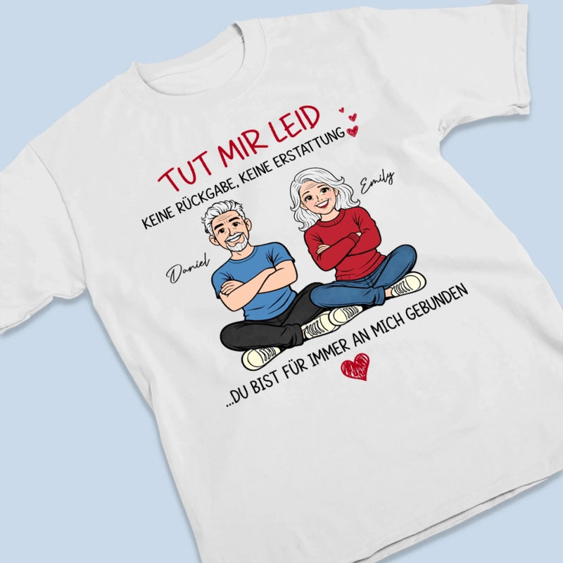 Personalisiertes Unisex-T-Shirt – Geschenk Für Paar – Du Gehörst Für Immer Zu Mir