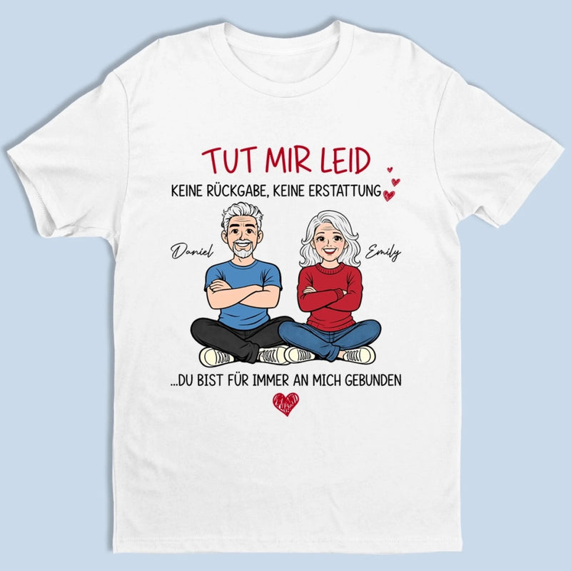 Personalisiertes Unisex-T-Shirt – Geschenk Für Paar – Du Gehörst Für Immer Zu Mir